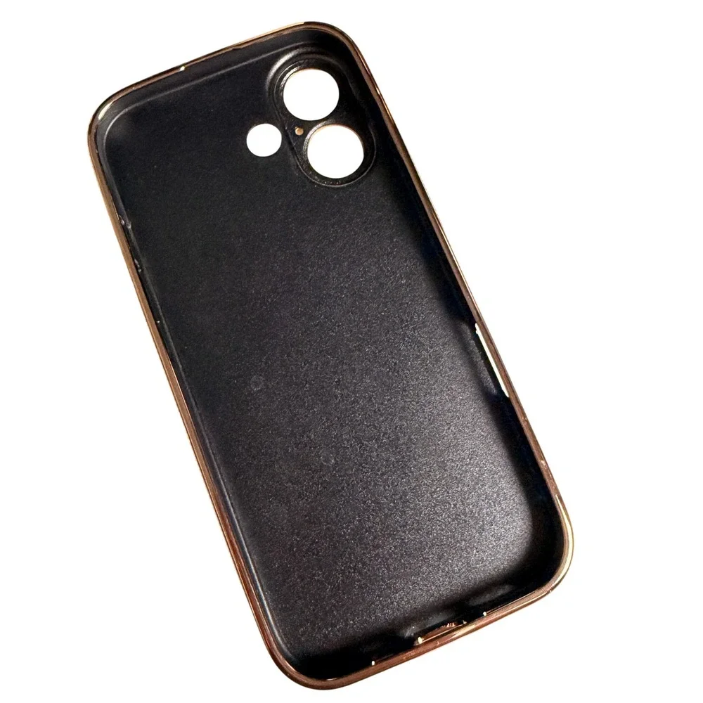Gorgeous iPhone 17 Case Sage Green Rose Gold Suede Texture Chic Luxury